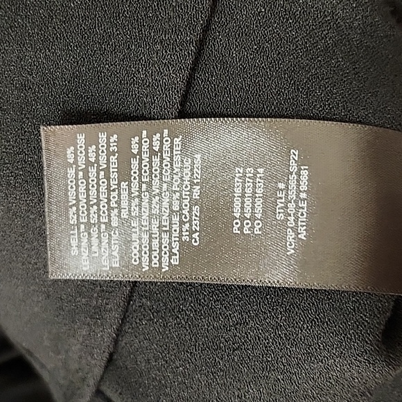 Aritzia Wilfred Novella Mini Slit Dress Elegant Black Women's Dress Sz 8 - Picture 16 of 16